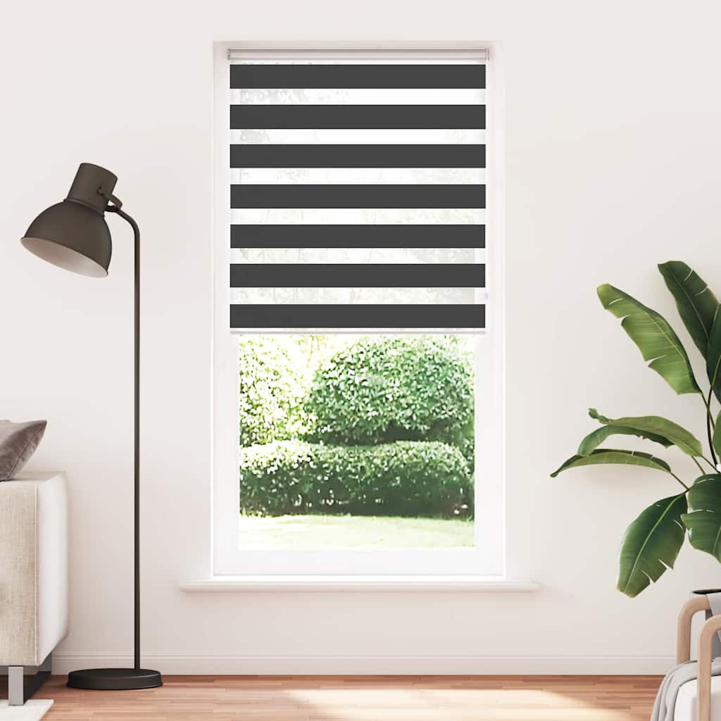 Sebragardin svart 110x230 cm stoff bredde 105,9 cm polyester