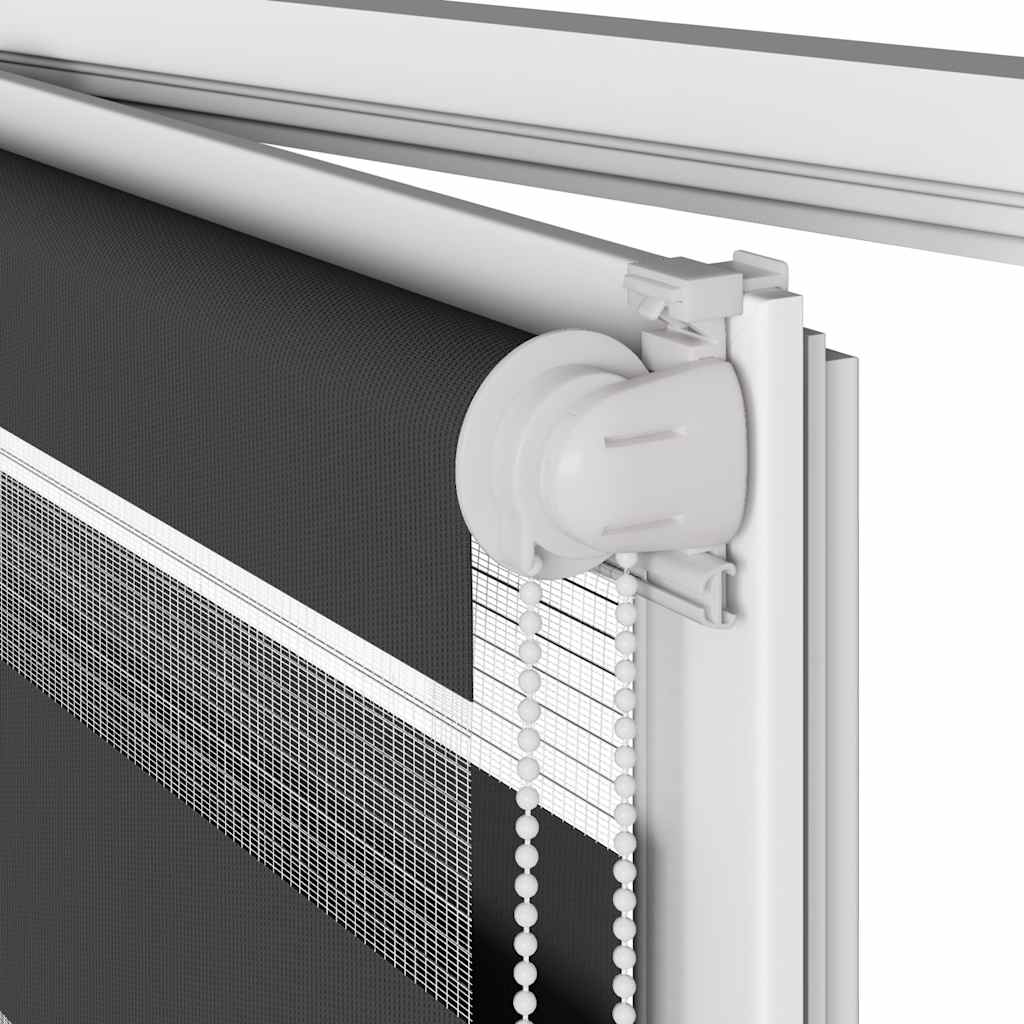 Sebragardin svart 110x230 cm stoff bredde 105,9 cm polyester