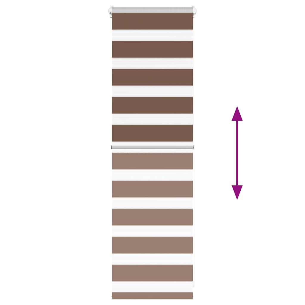 Sebragardin brun 40x100 cm stoff bredde 35,9 cm polyester