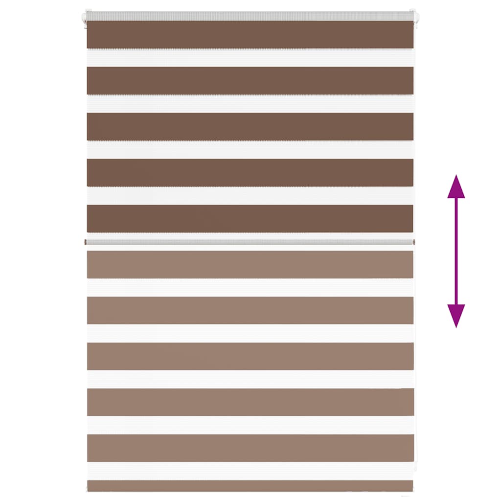 Sebragardin brun 115x100 cm stoff bredde 110,9 cm polyester