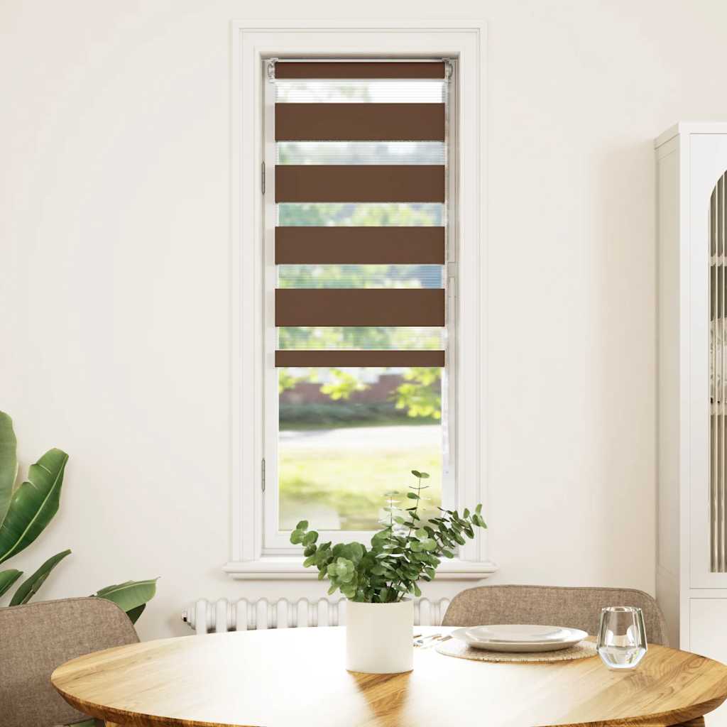 Sebragardin brun 40x150 cm stoff bredde 35,9 cm polyester