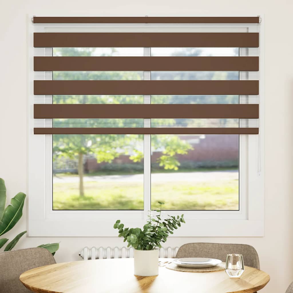 Sebragardin brun 140x150 cm stoff bredde 135,9 cm polyester