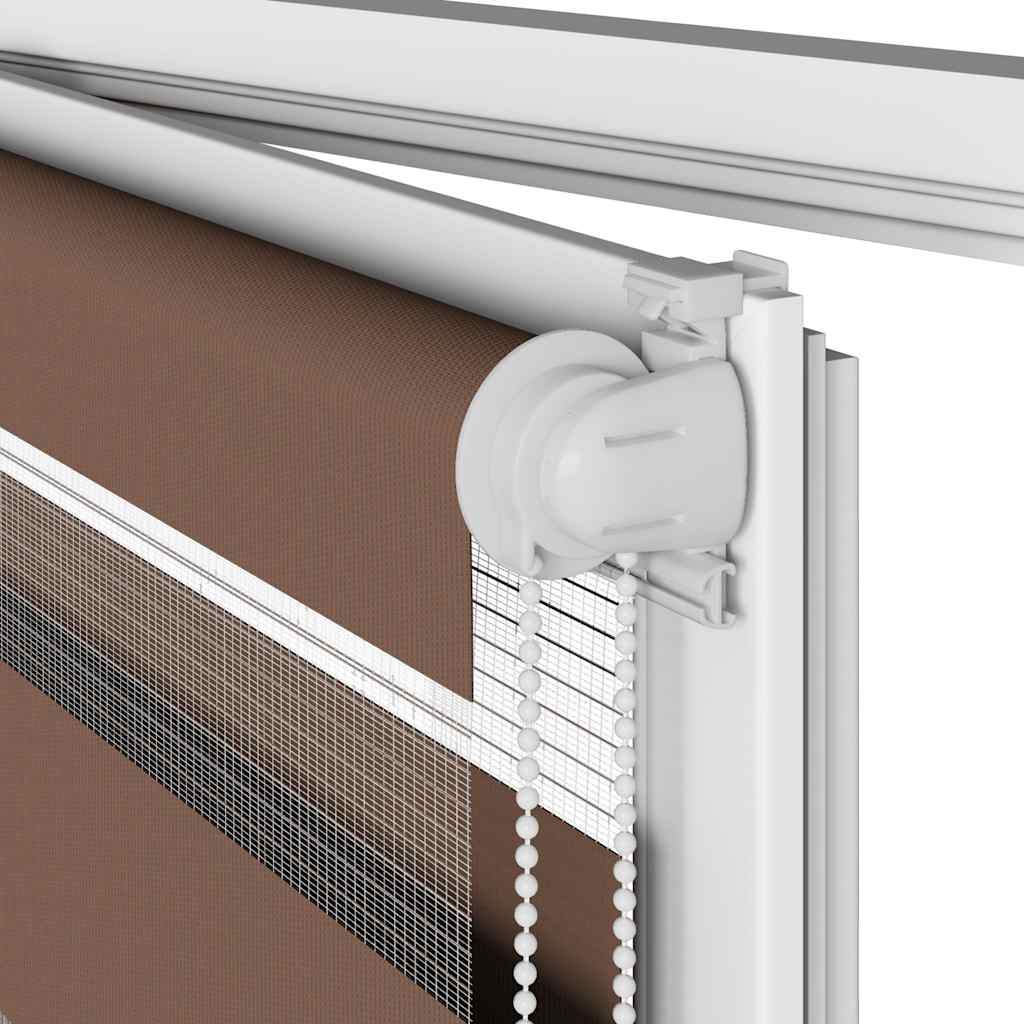 Sebragardin brun 140x150 cm stoff bredde 135,9 cm polyester