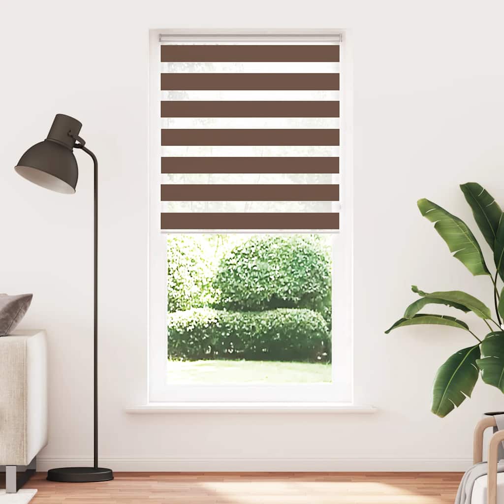 Sebragardin brun 110x230 cm stoff bredde 105,9 cm polyester