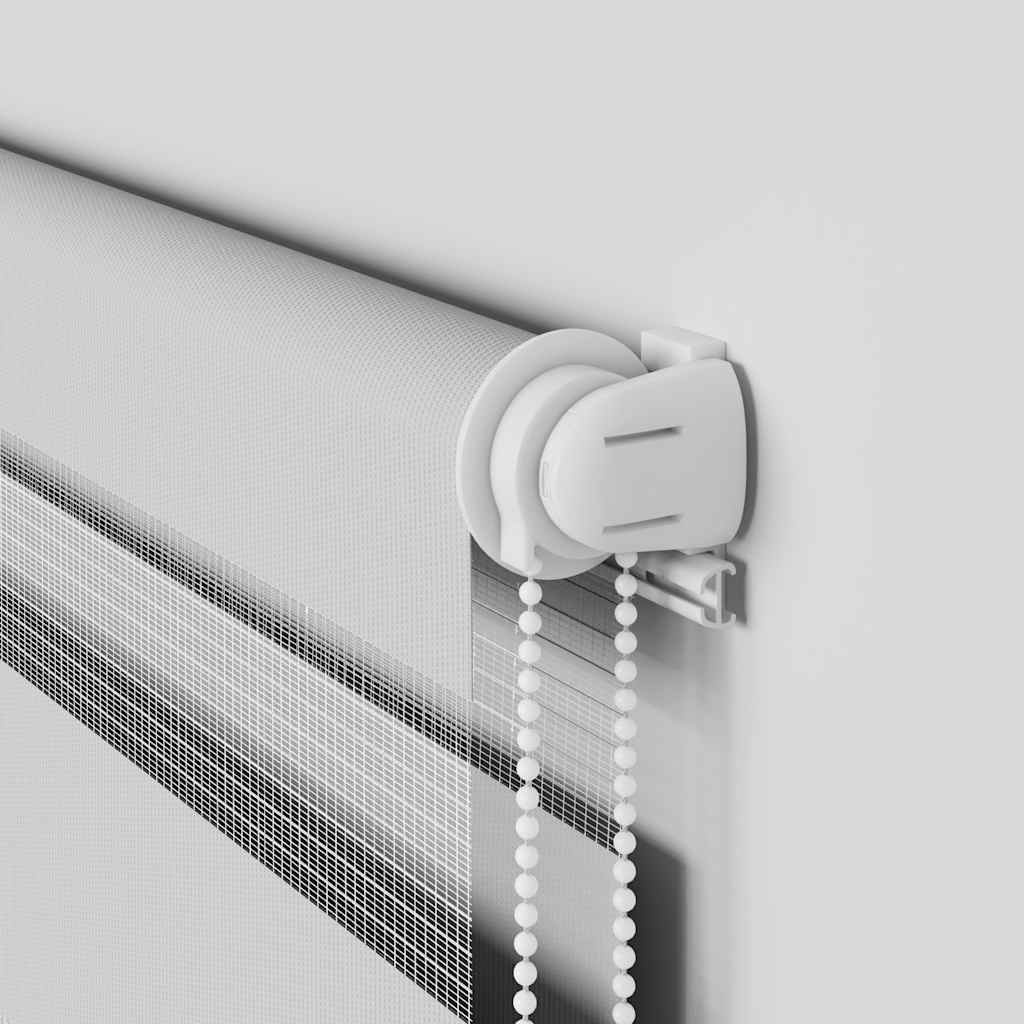 Sebragardin lysegrå 95x100 cm stoff bredde 90,9 cm polyester