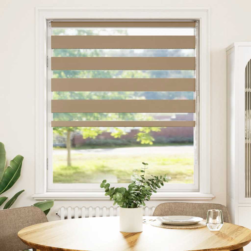 Sebragardin sandbrun 110x100 cm stoff bredde 105,9 cm polyester