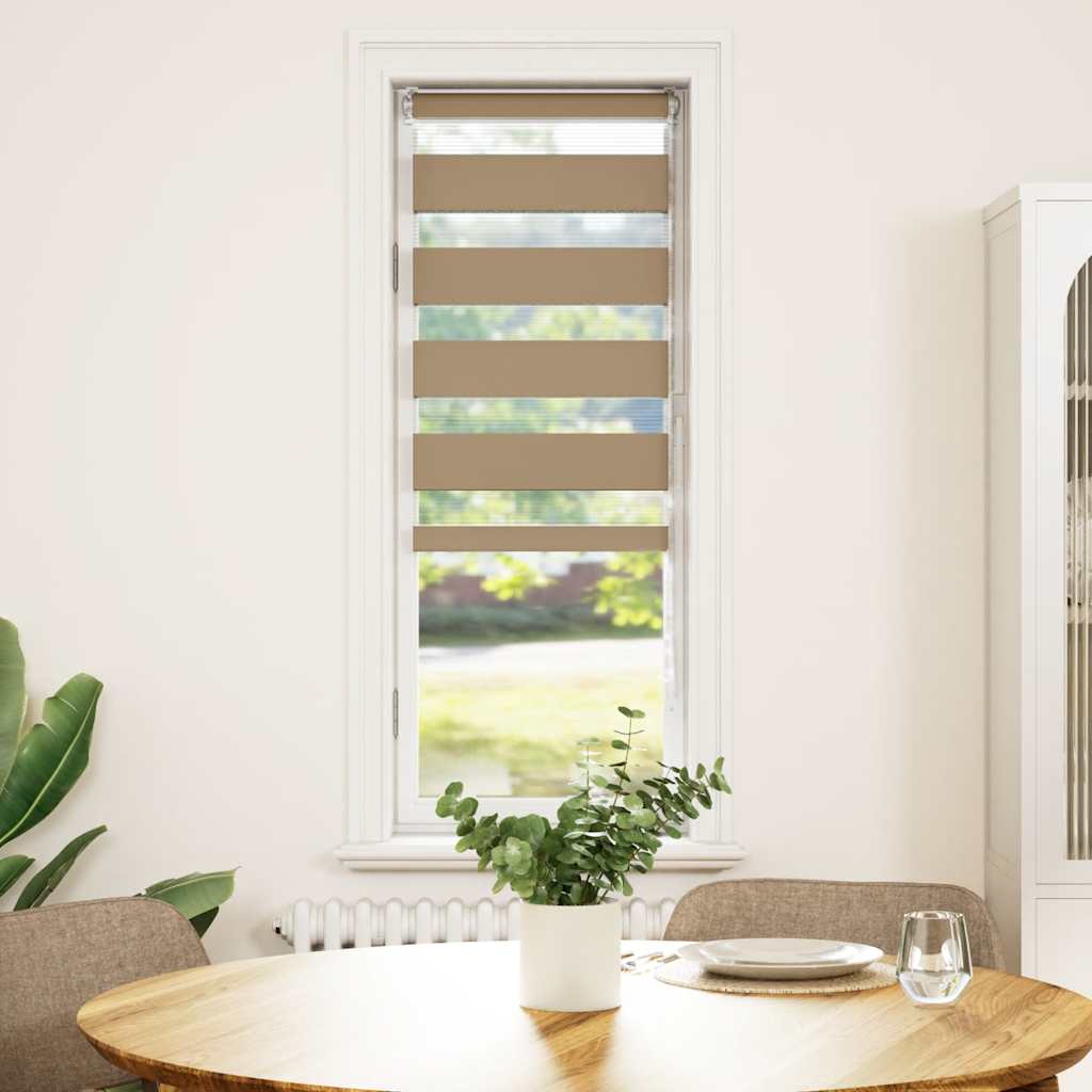 Sebragardin sandbrun 50x150 cm stoff bredde 45,9 cm polyester