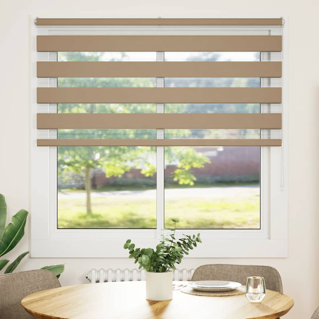 Sebragardin sandbrun 150x150 cm stoff bredde 145,9 cm polyester