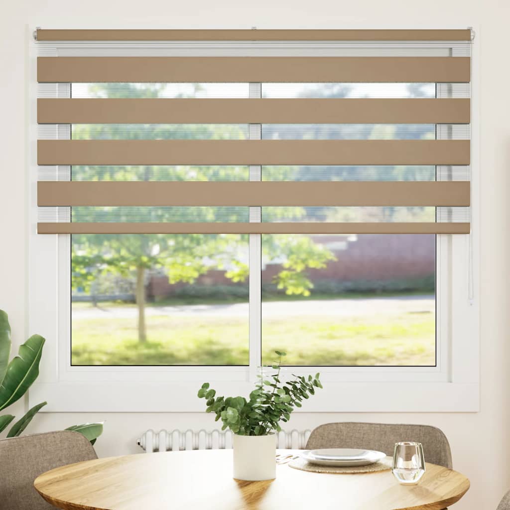 Sebragardin sandbrun 155x150 cm stoff bredde 150,9 cm polyester