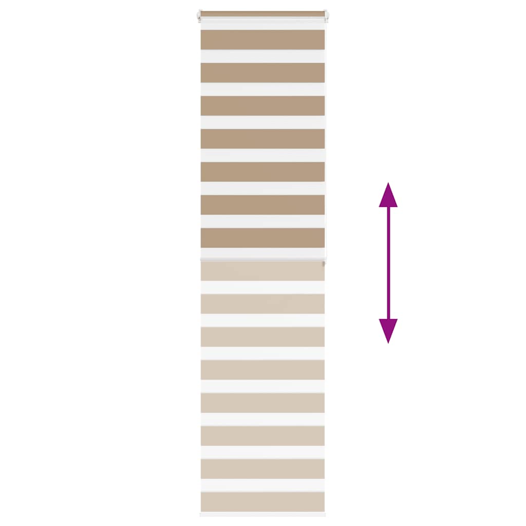 Sebragardin sandbrun 65x200 cm stoff bredde 60,9 cm polyester