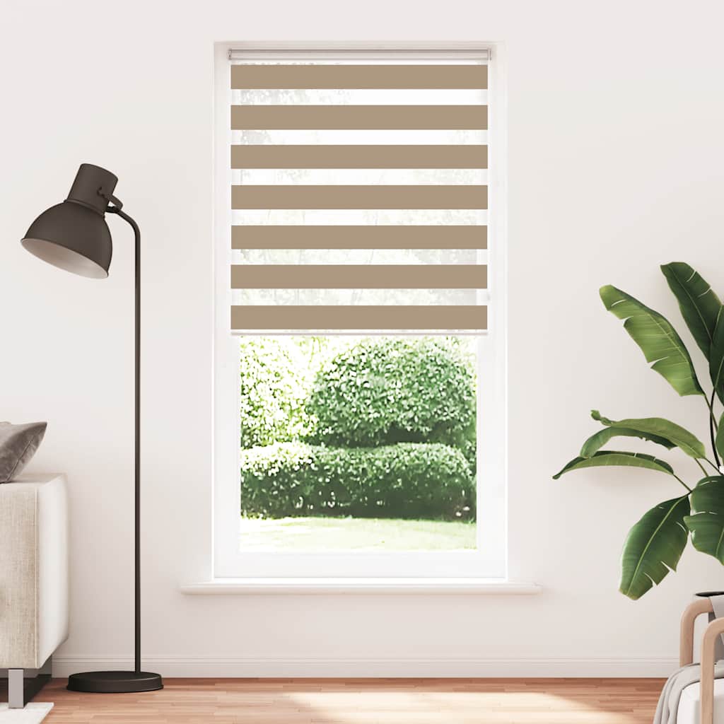 Sebragardin sandbrun 95x230 cm stoff bredde 90,9 cm polyester