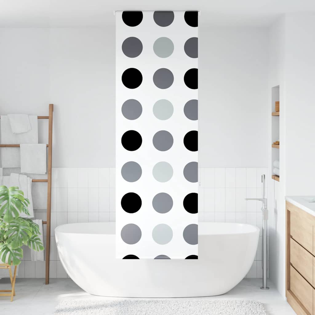Dusjrullgardin 70x240 cm Stoff Bredde 66 cm