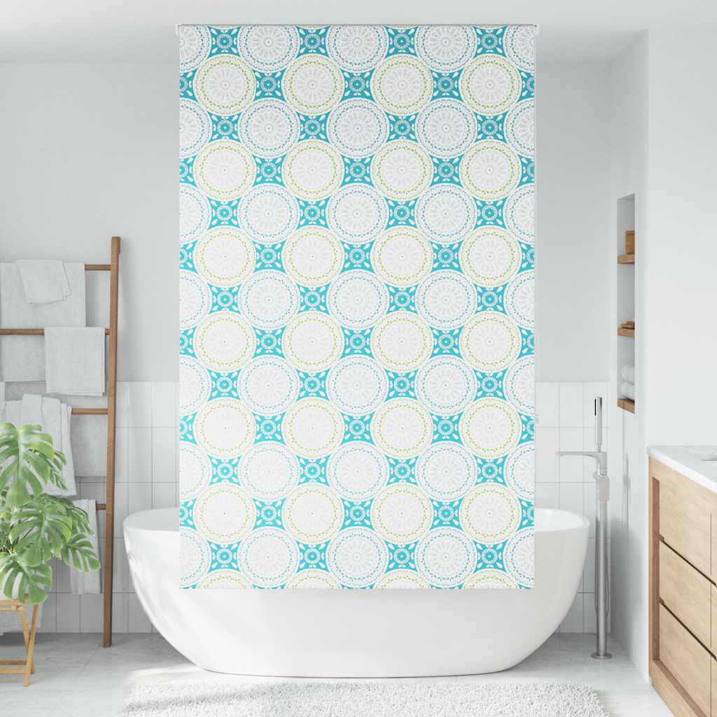 Dusjrullgardin 130x240 cm Stoff Bredde 126 cm