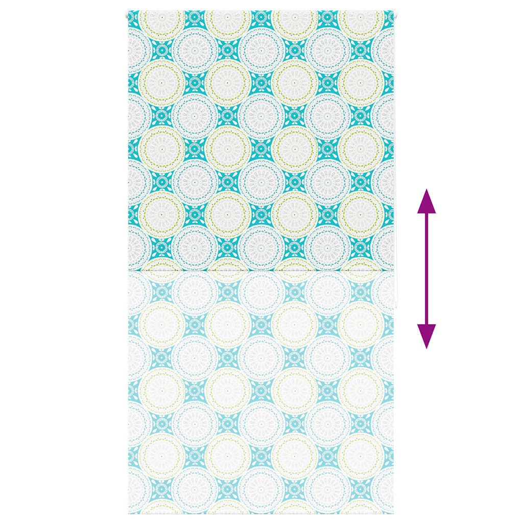 Dusjrullgardin 130x240 cm Stoff Bredde 126 cm