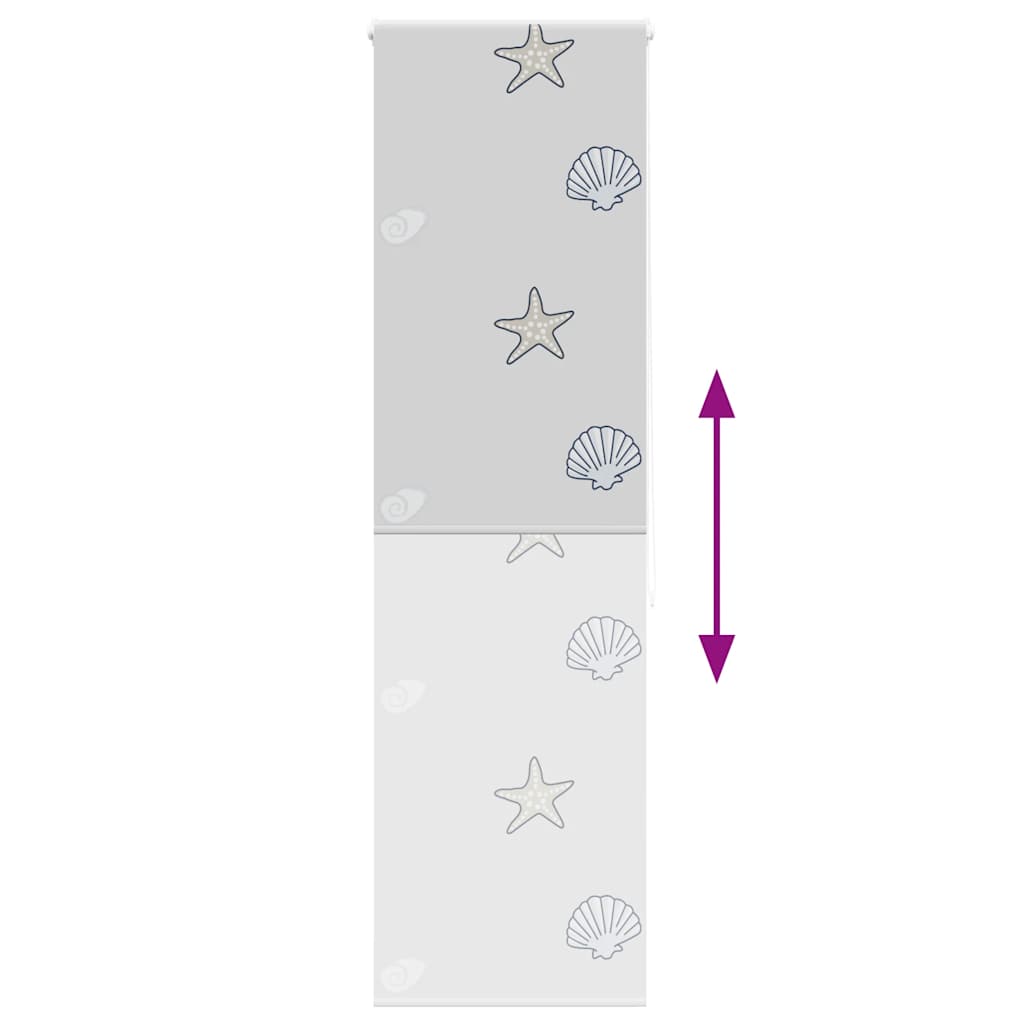 Dusjrullgardin 60x240 cm Stoff Bredde 56 cm