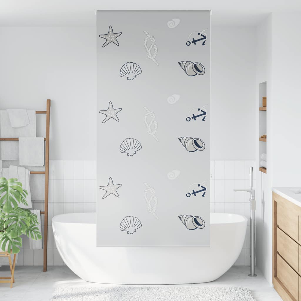 Dusjrullgardin 90x240 cm Stoff Bredde 86 cm