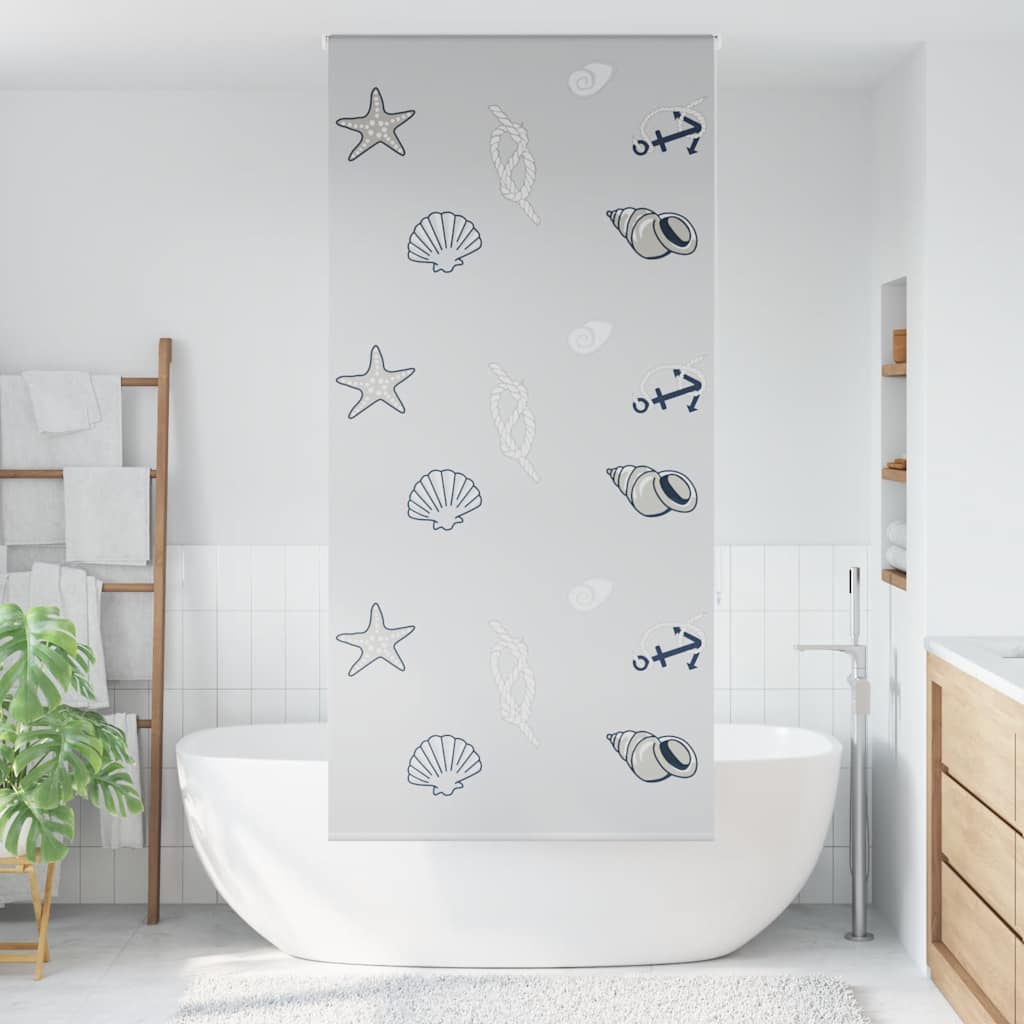 Dusjrullgardin 110x240 cm Stoff Bredde 106 cm
