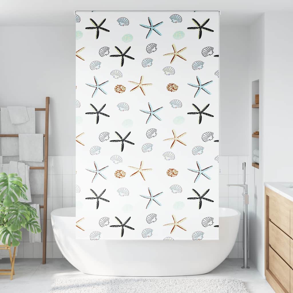 Dusjrullgardin 130x240 cm Stoff Bredde 126 cm