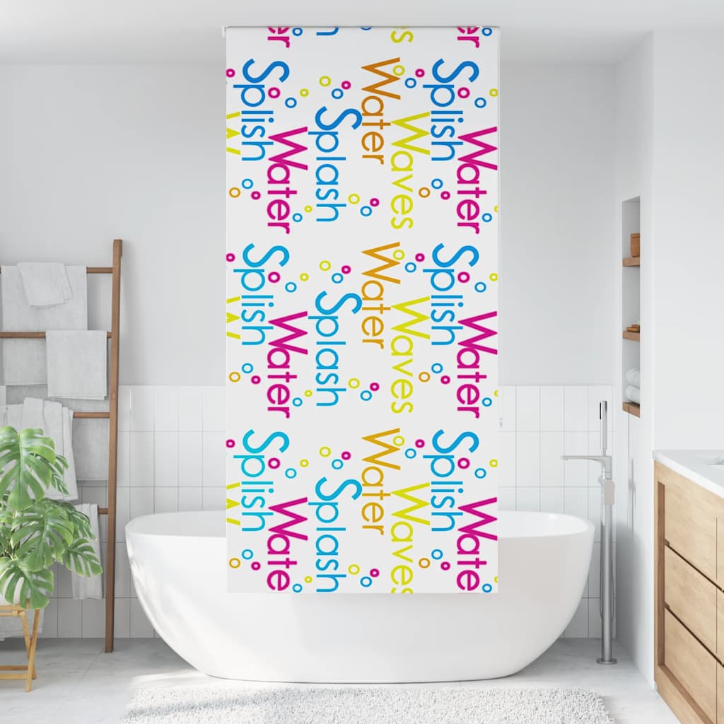 Dusjrullgardin 100x240 cm Stoff Bredde 96 cm