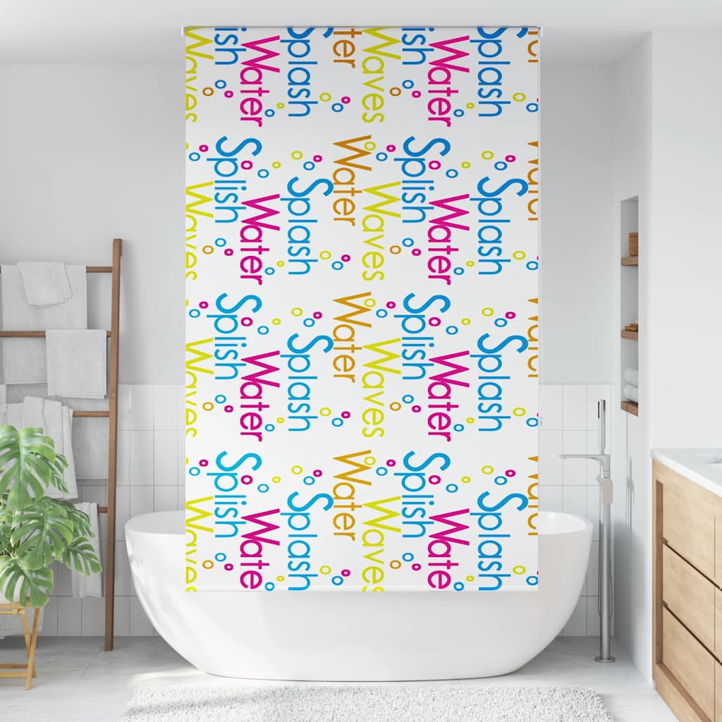 Dusjrullgardin 140x240 cm Stoff Bredde 136 cm
