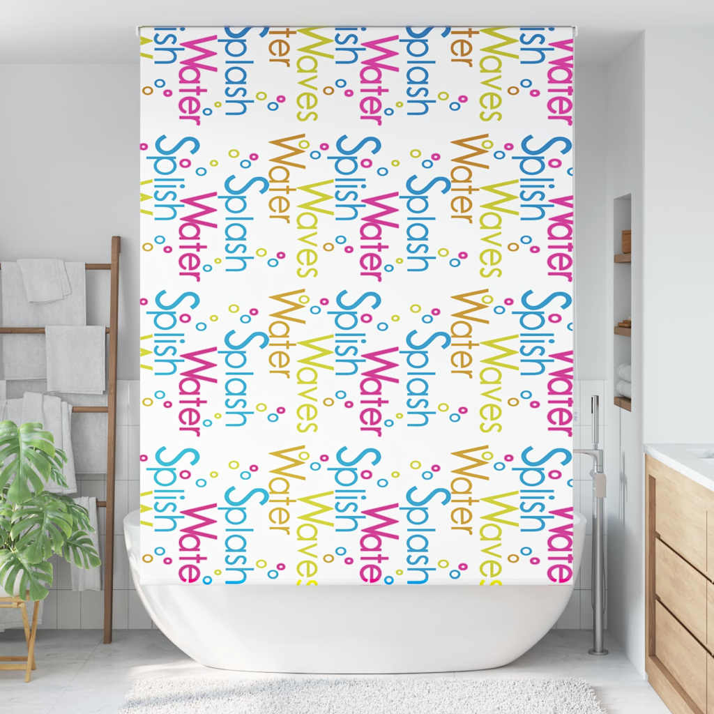 Dusjrullgardin 150x240 cm Stoff Bredde 146 cm