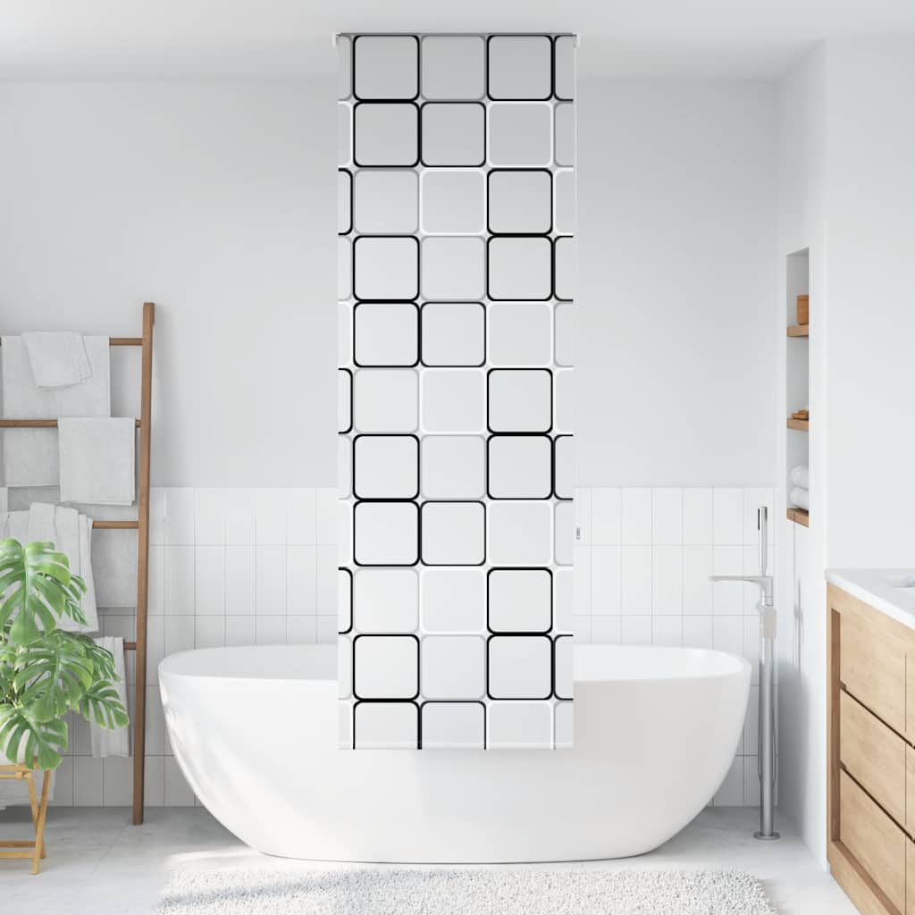 Dusjrullgardin 70x240 cm Stoff Bredde 66 cm