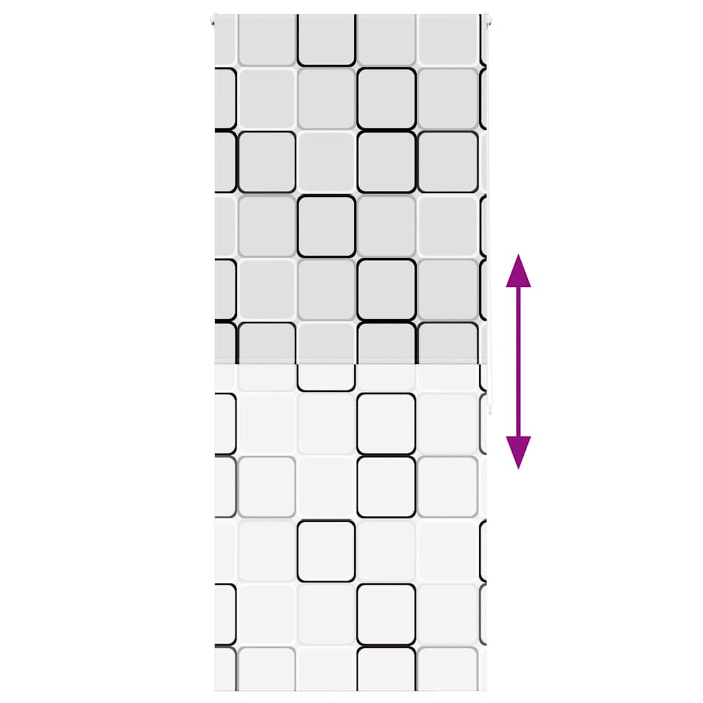 Dusjrullgardin 90x240 cm Stoff Bredde 86 cm