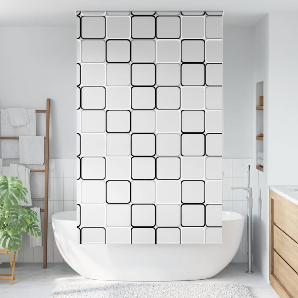 Dusjrullgardin 130x240 cm Stoff Bredde 126 cm