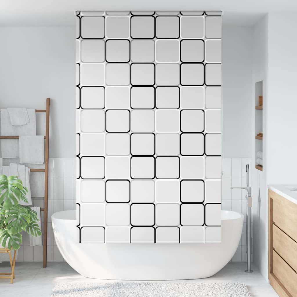 Dusjrullgardin 140x240 cm Stoff Bredde 136 cm