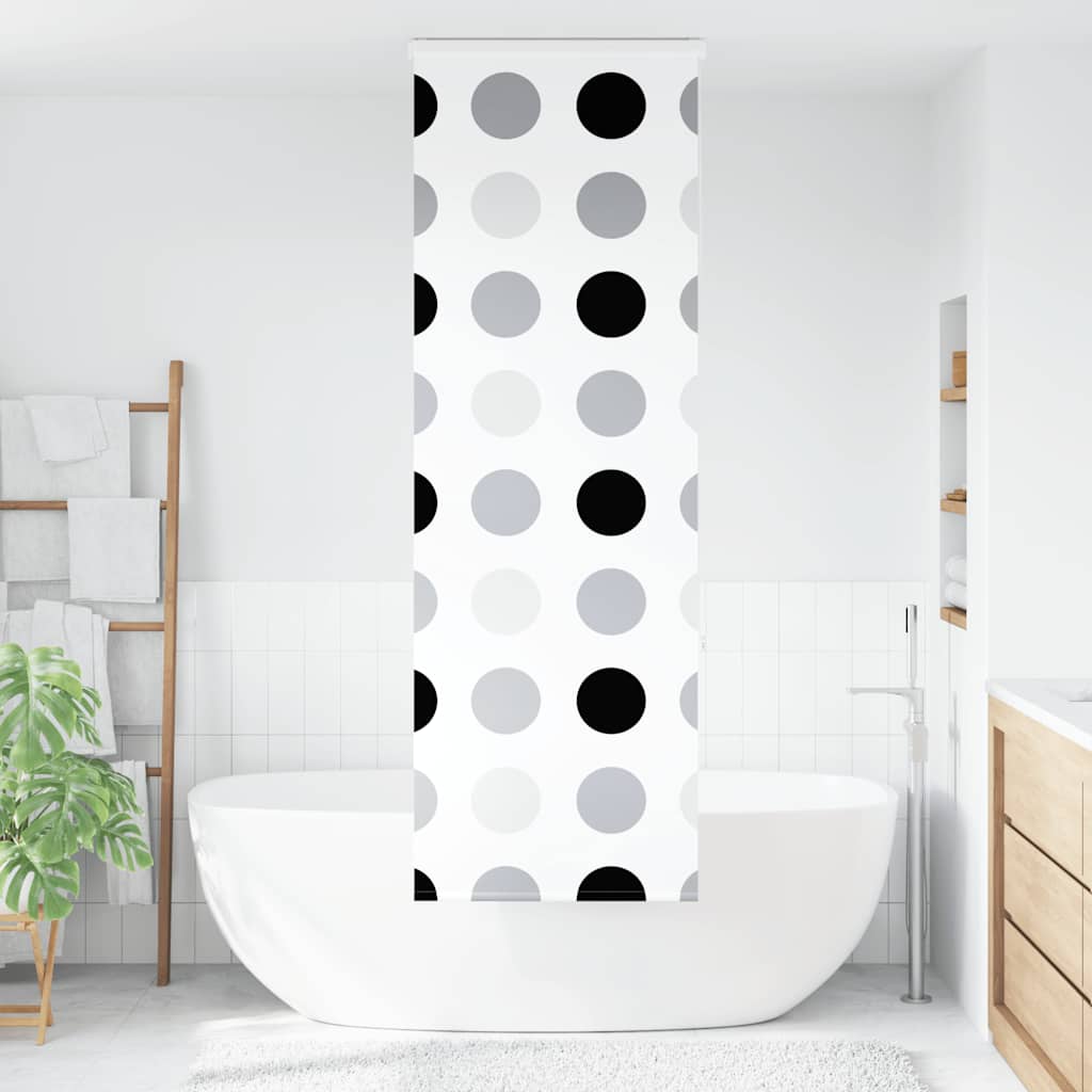 dusjrullgardin med kassett 60x240 cm Stoffbredde 56 cm