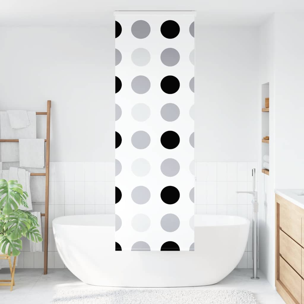 Dusjrullgardin med kassett 70x240 cm Stoffbredde 66 cm vidaXL