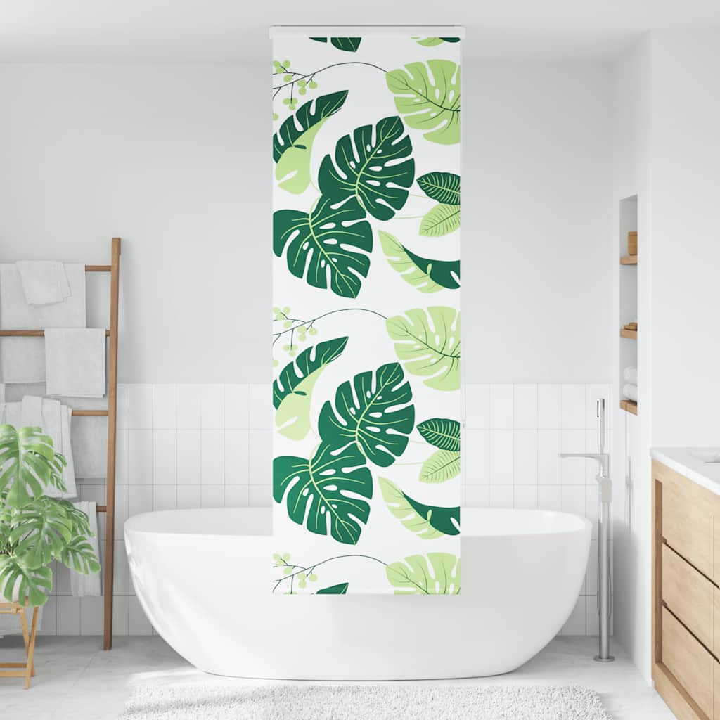 Dusjrullgardin med kassett 80x240 cm Stoffbredde 76 cm