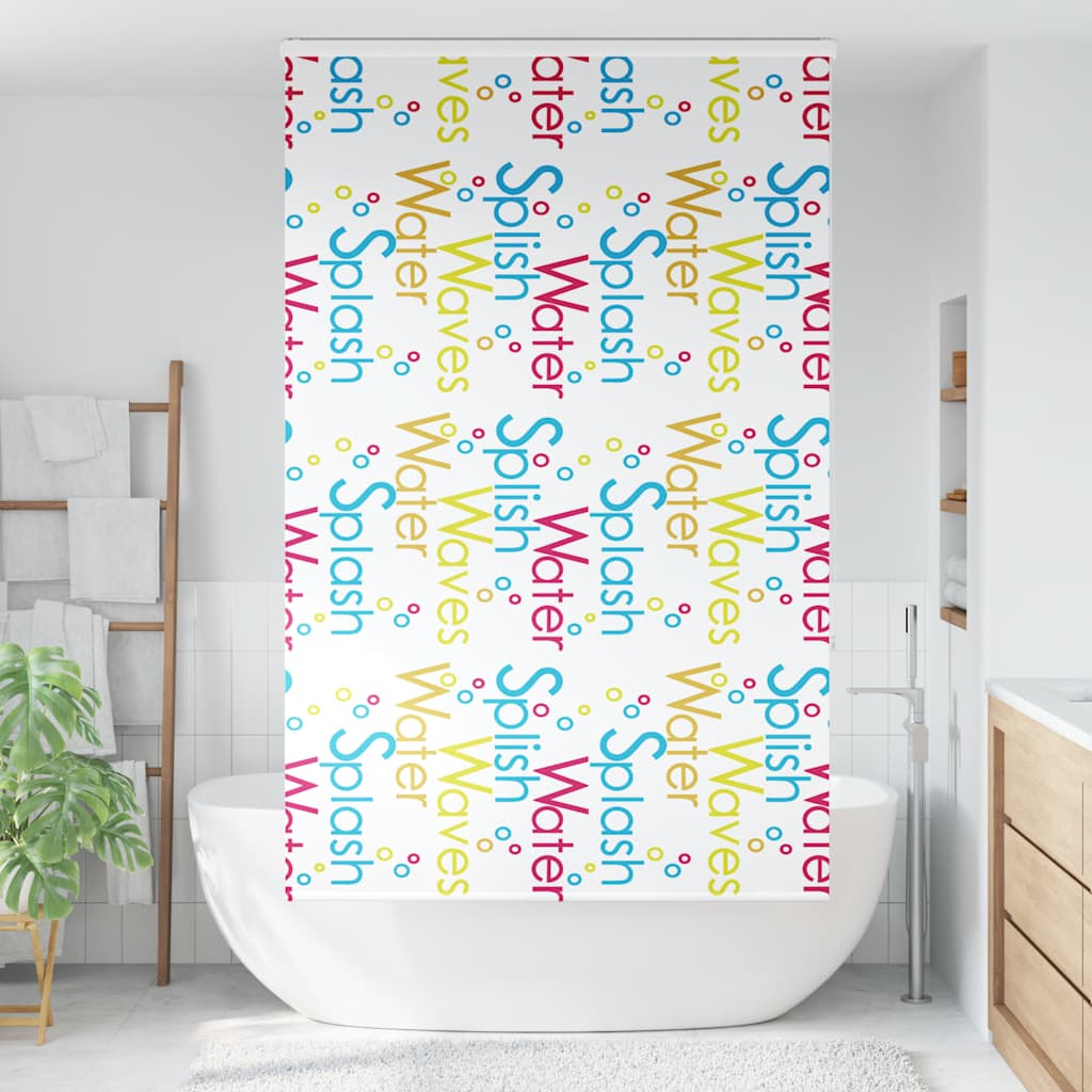 Dusjrullgardin med kassett 140x240 cm Stoffbredde 136 cm