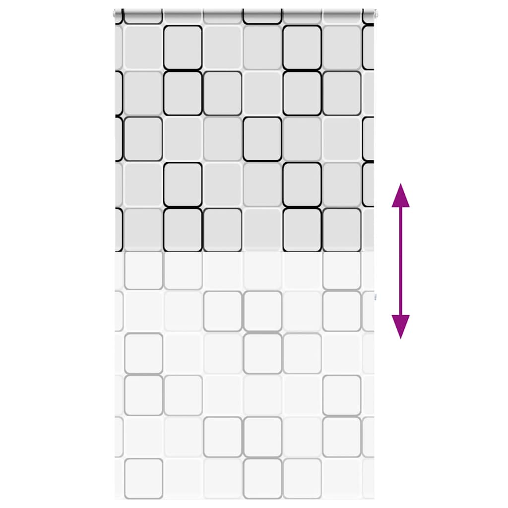 Dusjrullgardin med kassett 130x240 cm Stoffbredde 126 cm