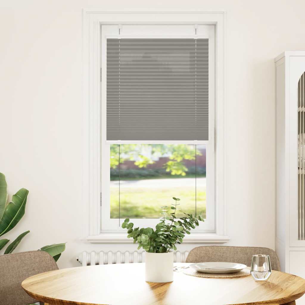 plisségardin antrasitt 55x100 cm Stoff Bredde 54,4 cm Polyester vidaXL