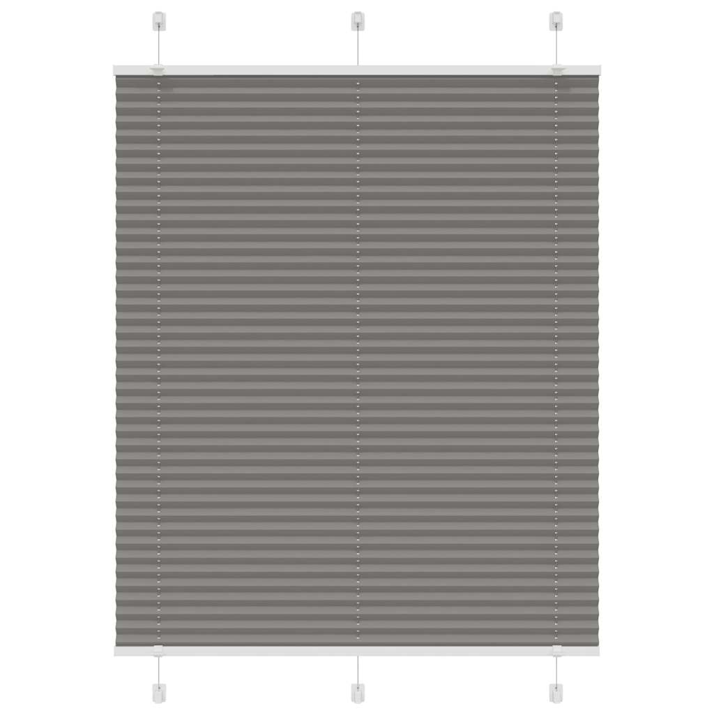 plisségardin antrasitt 105x100cm Stoff Bredde 104,4cm Polyester
