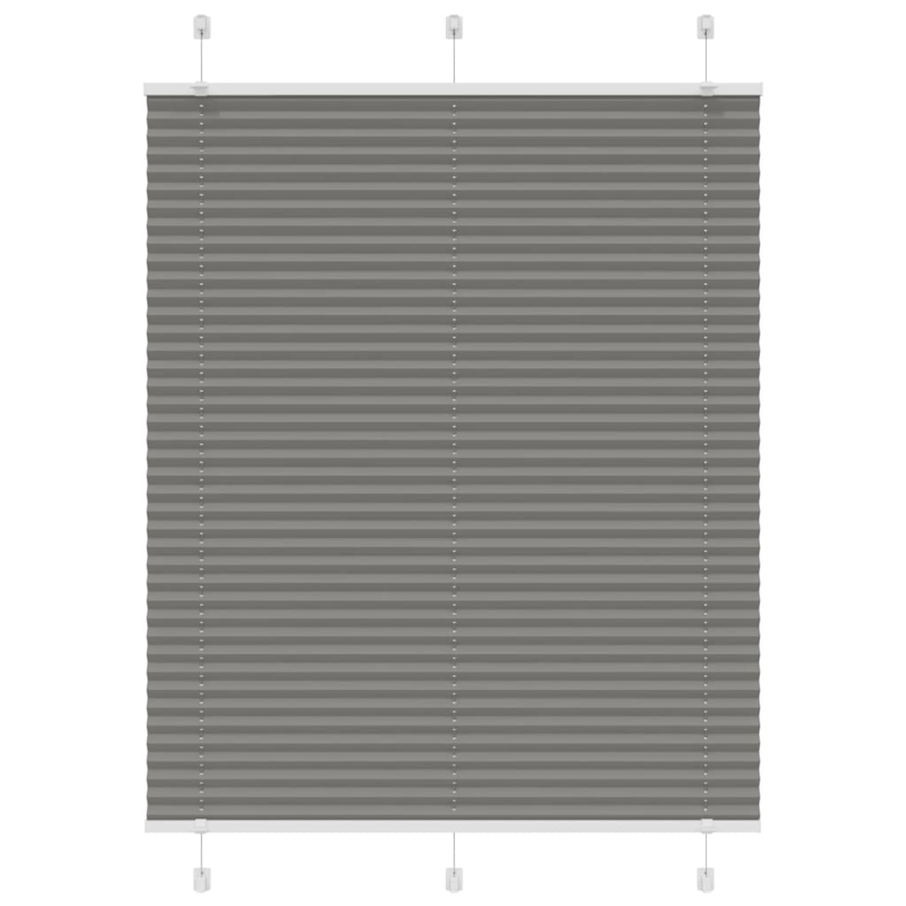 plisségardin antrasitt 110x100cm Stoff Bredde 109,4cm Polyester