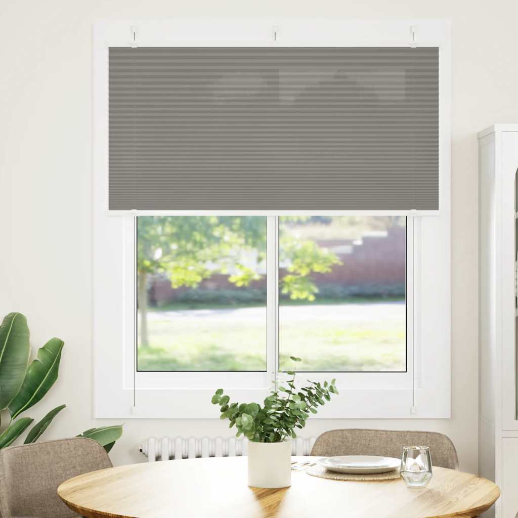 plisségardin antrasitt 115x100cm Stoff Bredde 114,4cm Polyester