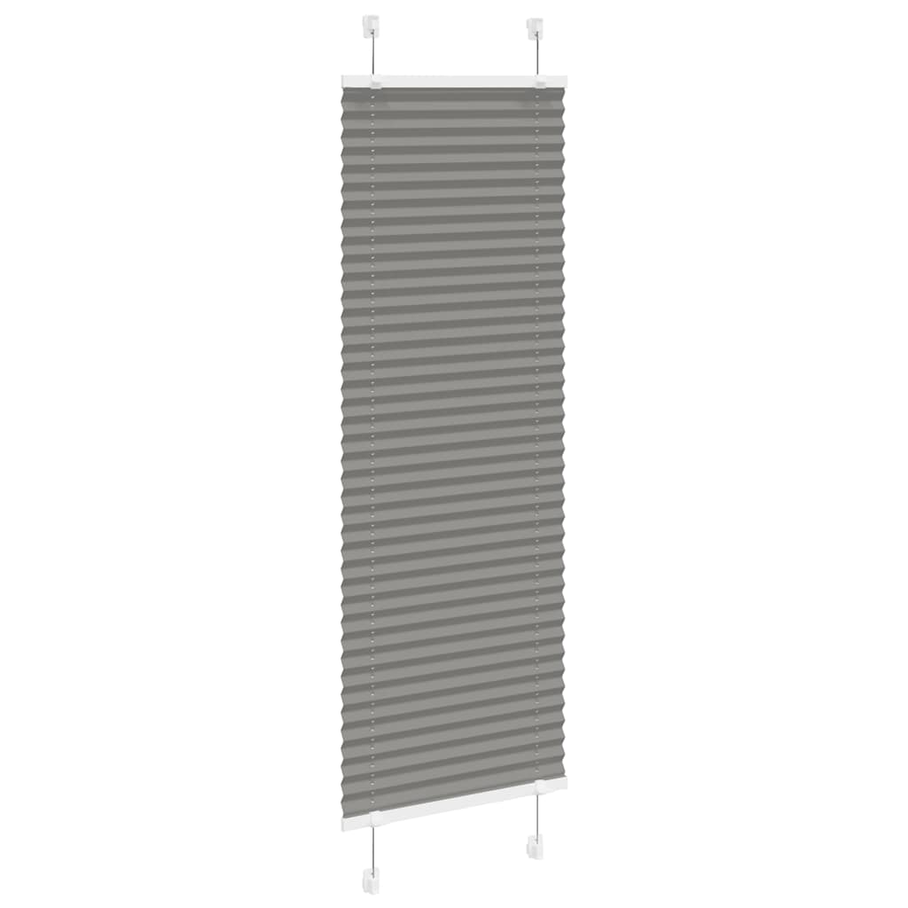 plisségardin antrasitt 45x150 cm Stoff Bredde 44,4 cm Polyester