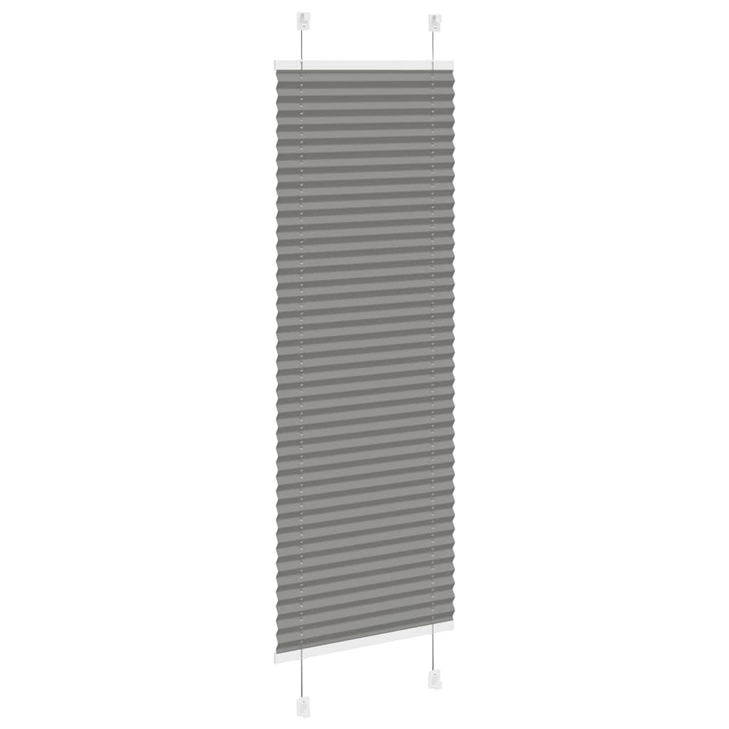 plisségardin antrasitt 45x150 cm Stoff Bredde 44,4 cm Polyester