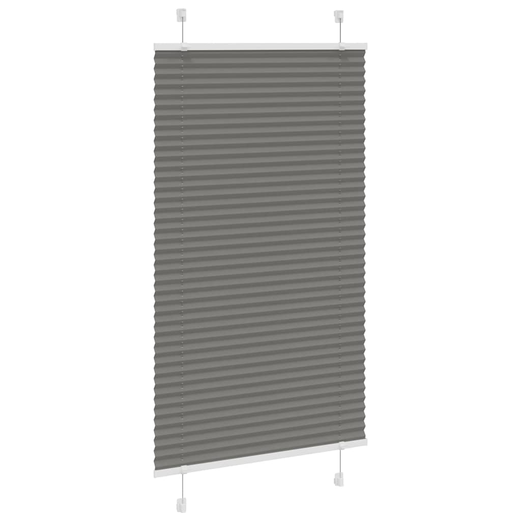 plisségardin antrasitt 70x150 cm Stoff Bredde 69,4 cm Polyester