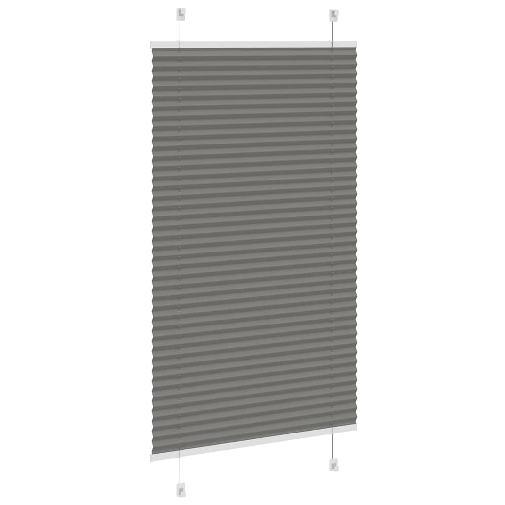 plisségardin antrasitt 75x150 cm Stoff Bredde 74,4 cm Polyester