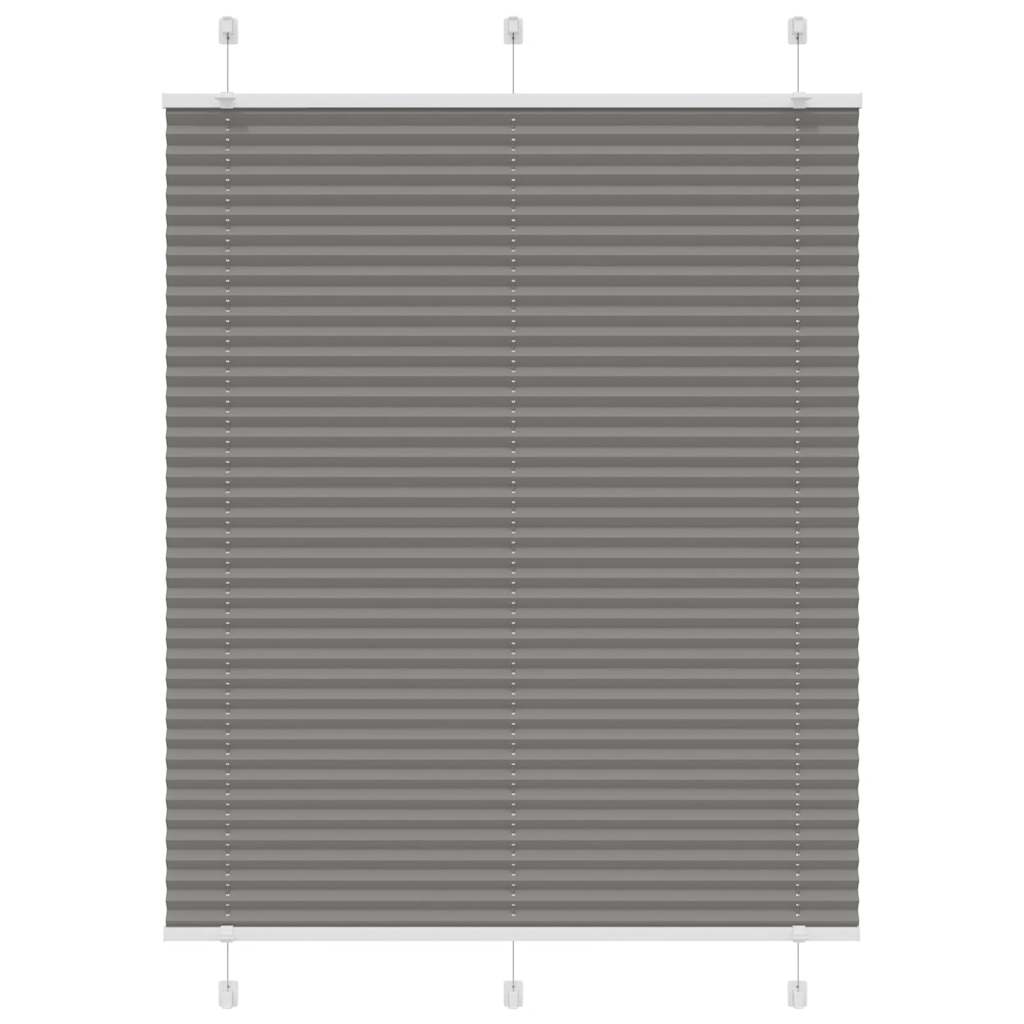 plisségardin antrasitt 110x150cm Stoff Bredde 109,4cm Polyester