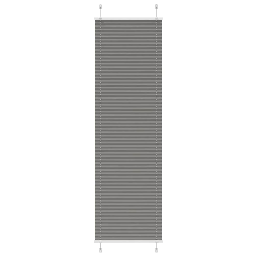 plisségardin antrasitt 55x200 cm Stoff Bredde 54,4 cm Polyester