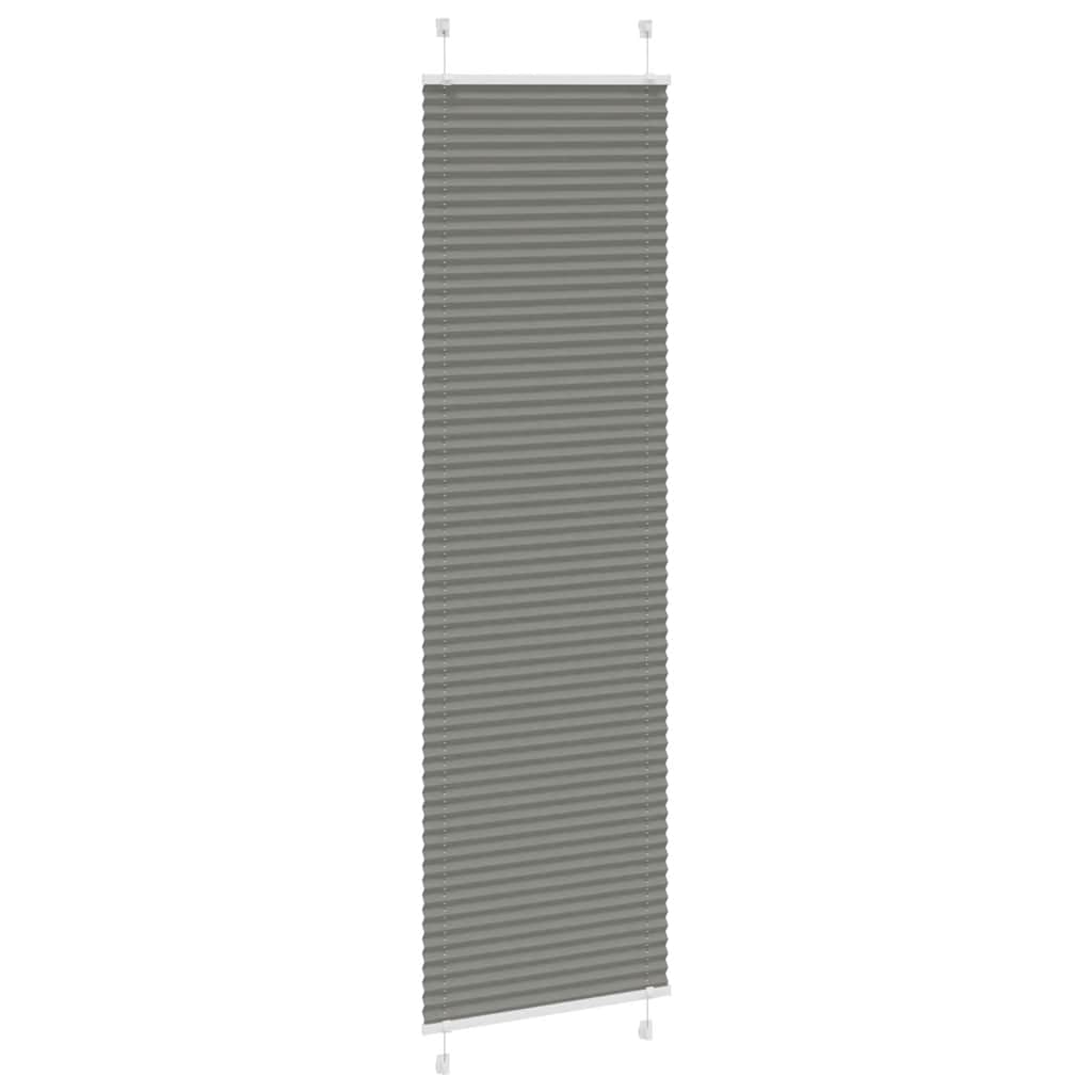plisségardin antrasitt 60x200 cm Stoff Bredde 59,4 cm Polyester