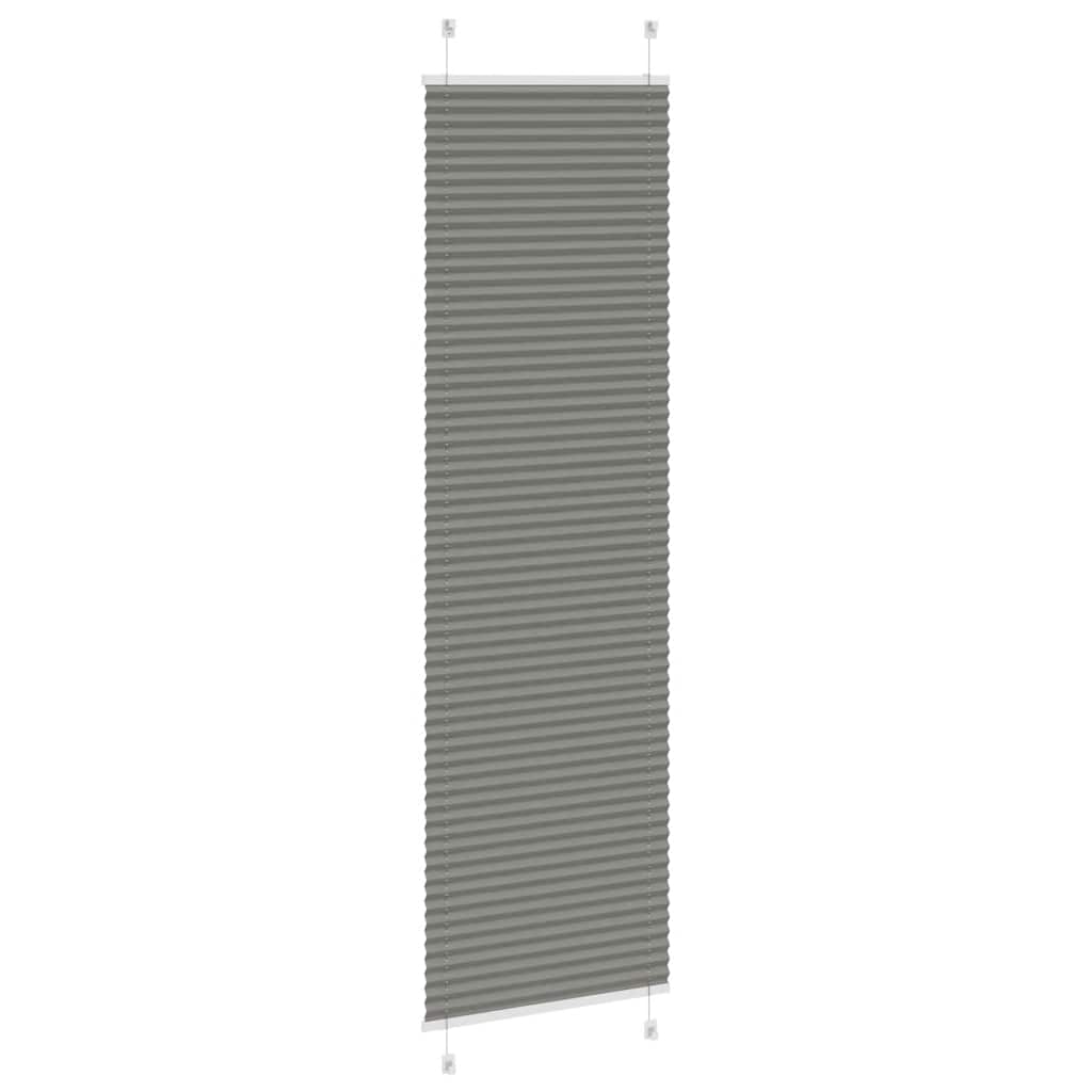 plisségardin antrasitt 60x200 cm Stoff Bredde 59,4 cm Polyester