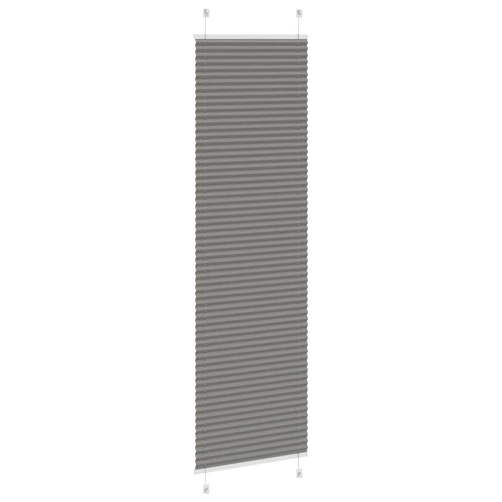 plisségardin antrasitt 65x200 cm Stoff Bredde 64,4 cm Polyester