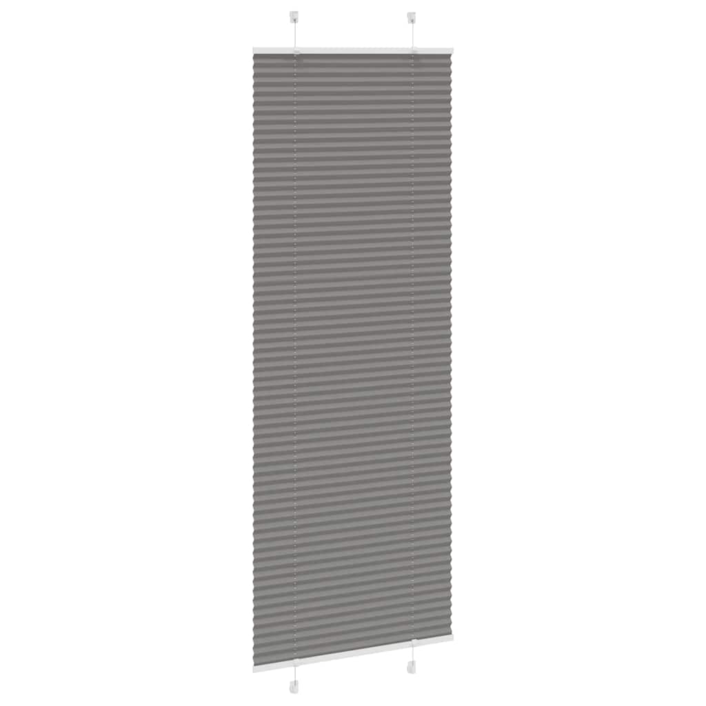 plisségardin antrasitt 70x200 cm Stoff Bredde 69,4 cm Polyester