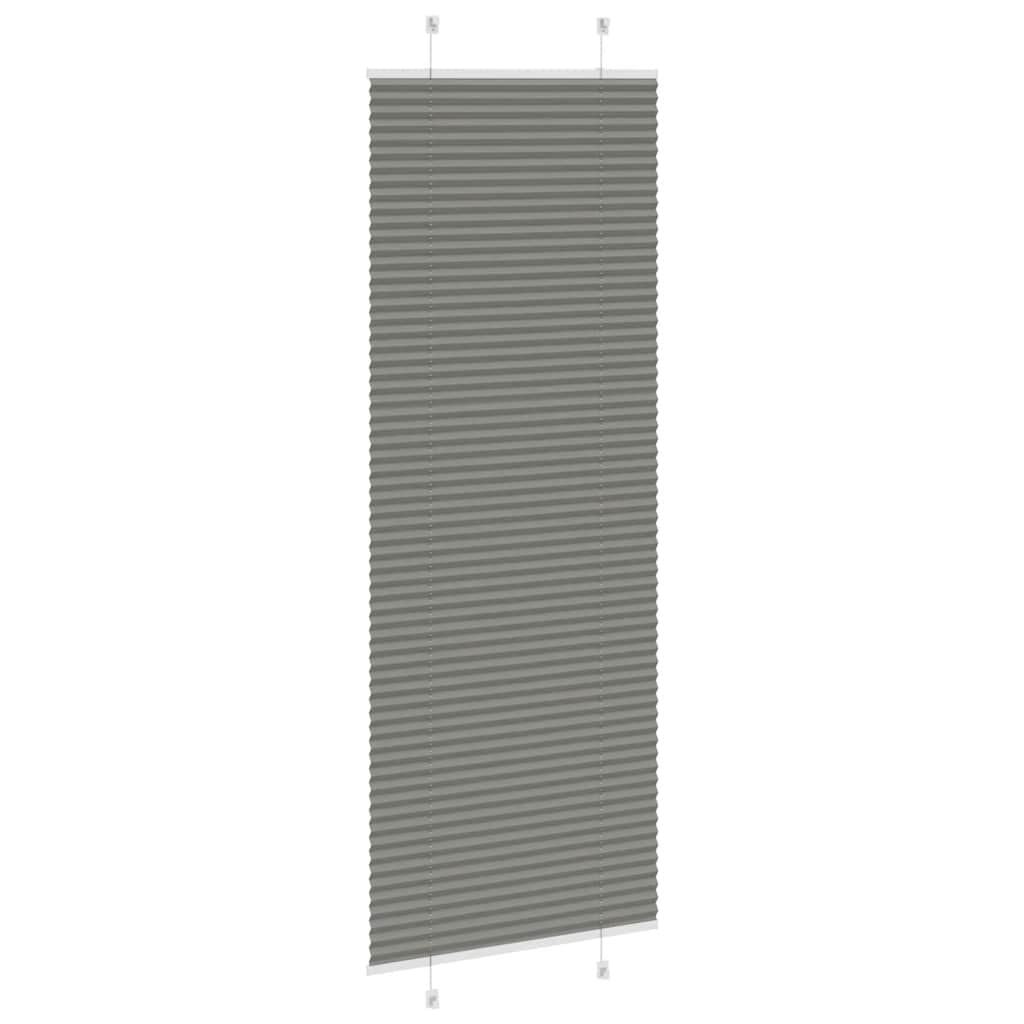 plisségardin antrasitt 70x200 cm Stoff Bredde 69,4 cm Polyester