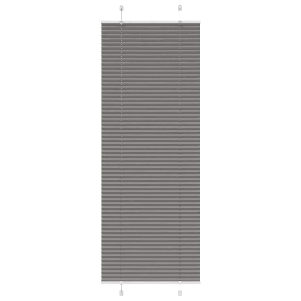 plisségardin antrasitt 75x200 cm Stoff Bredde 74,4 cm Polyester